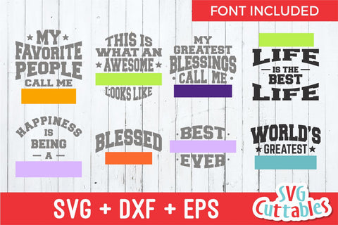 Family svg template bundle SVG Svg Cuttables 