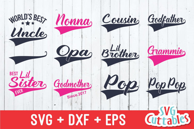 Family Text Tails SVG Svg Cuttables