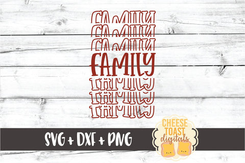 Family - Thanksgiving Mirror Word SVG PNG DXF Cut Files SVG Cheese Toast Digitals 