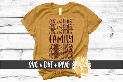 Family - Thanksgiving Mirror Word SVG PNG DXF Cut Files SVG Cheese Toast Digitals 
