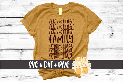 Family - Thanksgiving Mirror Word SVG PNG DXF Cut Files SVG Cheese Toast Digitals 