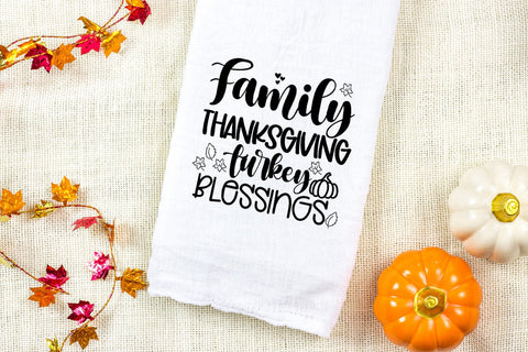 Family Thanksgiving Turkey- Thanskgiving Decor SVG SVG Happy Printables Club 