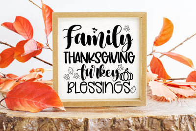 Family Thanksgiving Turkey- Thanskgiving Decor SVG SVG Happy Printables Club 