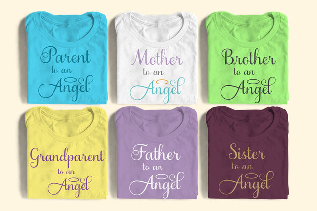 Family to an Angel Set SVG Designed by Geeks 