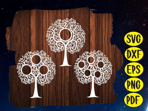 Family tree Fame Paper cut SVG Johan Ru designs 