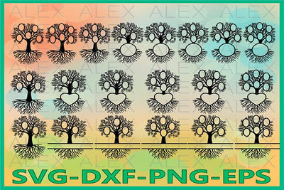 Family Tree Monogram Svg SVG AlexSVGStudio 