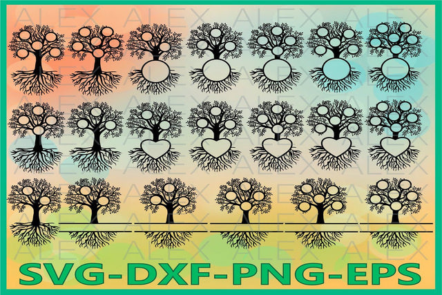 Family Tree Monogram Svg SVG AlexSVGStudio 