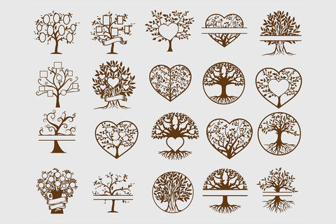 Family tree svg bundle SVG DIYCUTTINGFILES 
