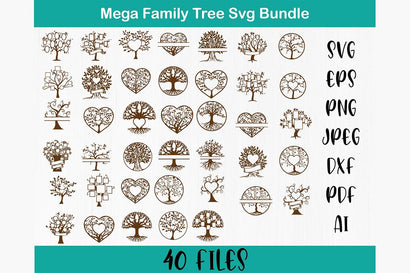 Family tree svg bundle SVG DIYCUTTINGFILES 