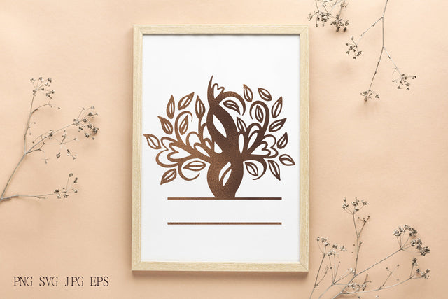 Family Tree SVG Design| Tree of Life Family Monogram SVG Pfiffen's World 