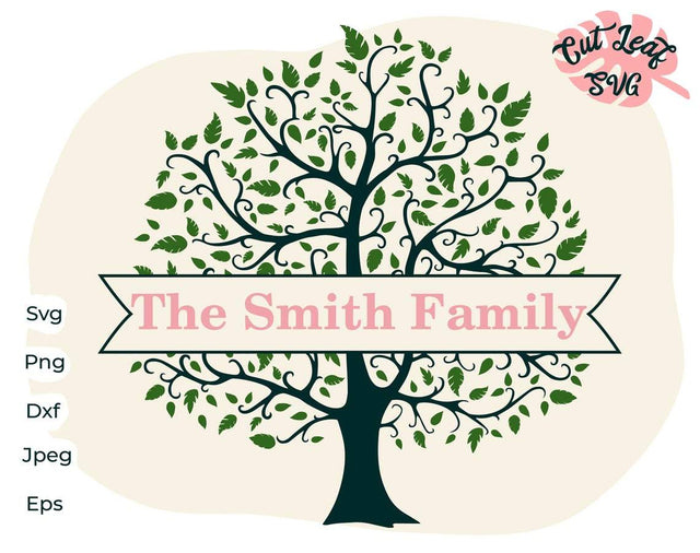 Family tree svg, Last name svg, Family Reunion Svg, Family quotes svg, Tree of life svg, Family name svg, Family monogram svg, Wedding Svg SVG CutLeafSvg 