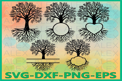 Family Tree SVG, Tree Monogram SVG AlexSVGStudio 
