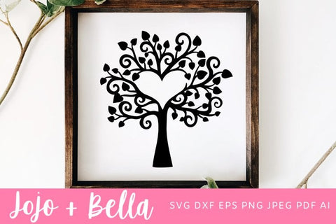 Family Tree Svg, Tree Svg, Family Svg, Heart Svg, Family Reunion Svg, Love Svg, Svg files for Cricut, Sublimation designs downloads SVG Jojo&Bella 