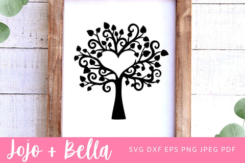 Family Tree Svg, Tree Svg, Family Svg, Heart Svg, Family Reunion Svg, Love Svg, Svg files for Cricut, Sublimation designs downloads SVG Jojo&Bella 