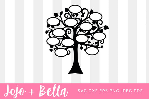 Family Tree Svg, Tree Svg, Family Svg, Svg, Family Reunion Svg, Family Tree Clipart, Svg files for Cricut, sublimation design downloads SVG Jojo&Bella 