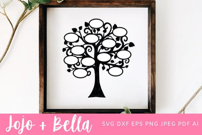 Family Tree Svg, Tree Svg, Family Svg, Svg, Family Reunion Svg, Family Tree Clipart, Svg files for Cricut, sublimation design downloads SVG Jojo&Bella 