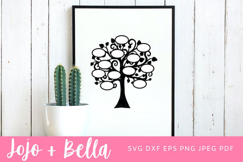 Family Tree Svg, Tree Svg, Family Svg, Svg, Family Reunion Svg, Family Tree Clipart, Svg files for Cricut, sublimation design downloads SVG Jojo&Bella 