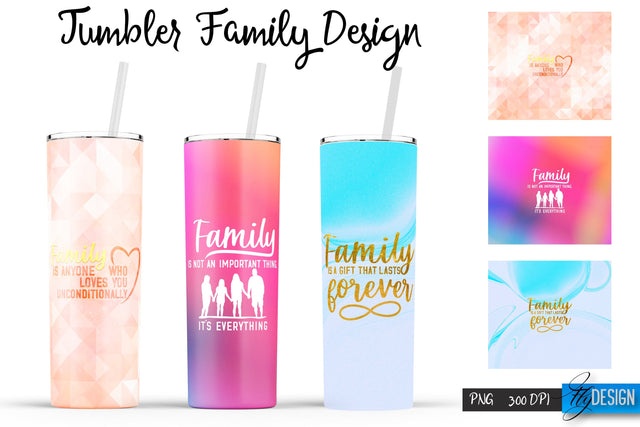 Family Tumblers | Family Quotes Sublimation | PNG 20 Oz Tumbler | Tumbler Wrap Sublimation Fly Design 