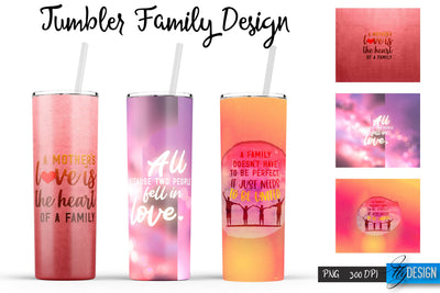 Family Tumblers | Family Quotes Sublimation | PNG 20 Oz Tumbler | Tumbler Wrap Sublimation Fly Design 