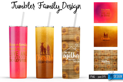 Family Tumblers | Family Quotes Sublimation | PNG 20 Oz Tumbler | Tumbler Wrap Sublimation Fly Design 