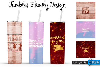 Family Tumblers | Family Quotes Sublimation | PNG 20 Oz Tumbler | Tumbler Wrap Sublimation Fly Design 
