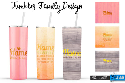Family Tumblers | Family Quotes Sublimation | PNG 20 Oz Tumbler | Tumbler Wrap Sublimation Fly Design 
