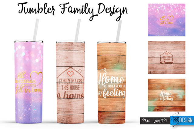 Family Tumblers | Family Quotes Sublimation | PNG 20 Oz Tumbler | Tumbler Wrap Sublimation Fly Design 
