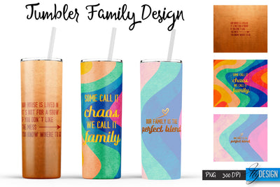 Family Tumblers | Family Quotes Sublimation | PNG 20 Oz Tumbler | Tumbler Wrap Sublimation Fly Design 