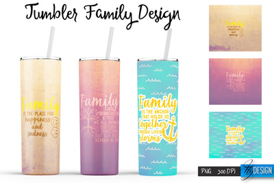 Family Tumblers | Family Quotes Sublimation | PNG 20 Oz Tumbler | Tumbler Wrap Sublimation Fly Design 