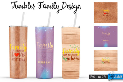 Family Tumblers | Family Quotes Sublimation | PNG 20 Oz Tumbler | Tumbler Wrap SVG Fly Design 