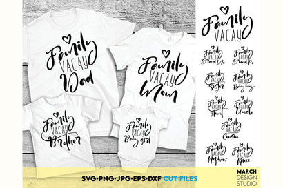 Family Vacay SVG Bundle | Family Trip Matching Shirts SVG SVG March Design Studio 