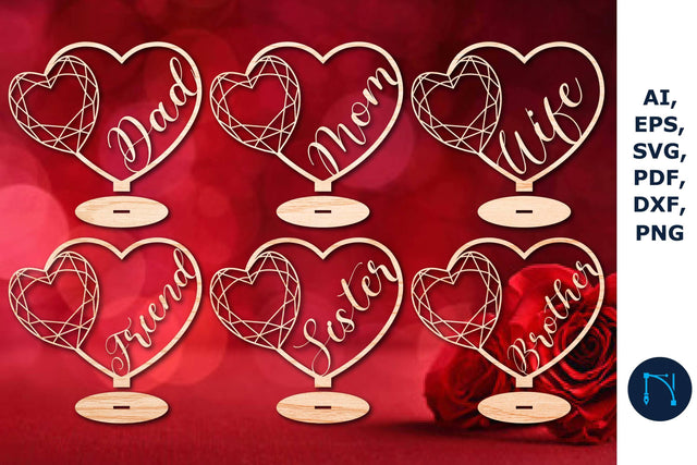 Family Valentine Decorations SVG Bundle SVG MD JOYNAL ABDIN 