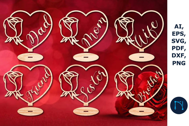 Family Valentine Decorations SVG Bundle SVG MD JOYNAL ABDIN 
