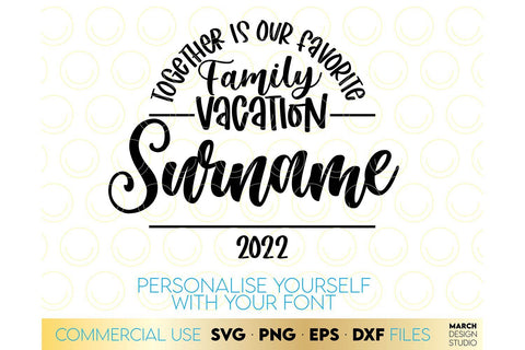Family Wedding Sign | Family Vacation SVG March Design Studio 