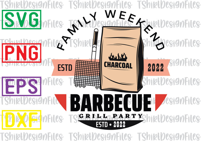Family Weekend Barbecue Grill Party Svg, Barbecue Quotes Svg, BBQ Svg, Grill Svg, BBQ Timer Svg, Grill Master Svg, Png, Eps, Dxf Files SVG DesignTShirt 