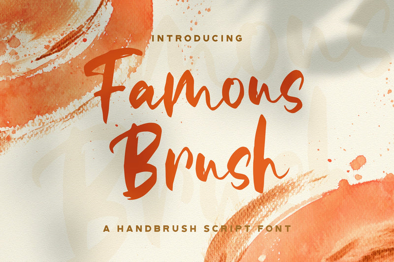 Famous Brush - Textured Brush Font Font StringLabs 