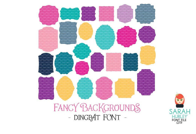 Fancy Backgrounds Font Font Sarah Hurley 
