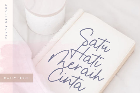 Fancy Delight Monoline Handdraw Font Font Letterative 