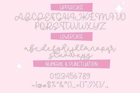 Fancy line - monoline font Font letterbeary 