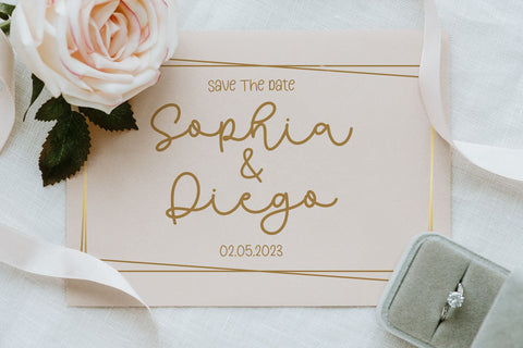 Fancy line - monoline font Font letterbeary 