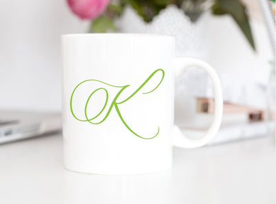 Fancy Monogram K Hand Lettered Calligraphy Cut File SVG Cursive by Camille 