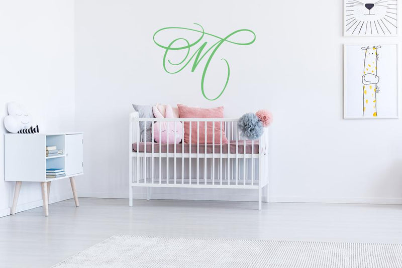 Fancy Monogram M Hand Lettered Calligraphy Cut File SVG Cursive by Camille 