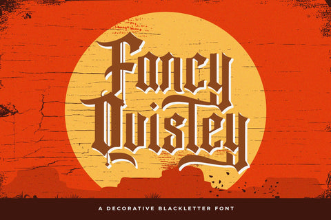 Fancy Quisley - Blackletter Font Font StringLabs 