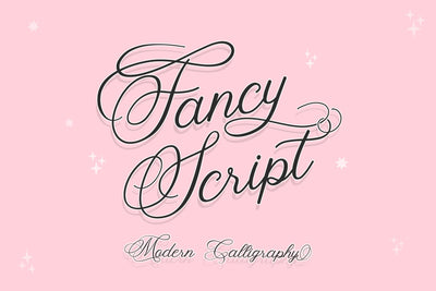 Fancy Script Font Jupiter Studio Fonts 