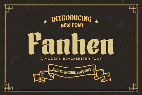 Fanhen Font twinletter 
