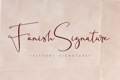 Fanish Elegant Signature Font Font PutraCetol Studio 