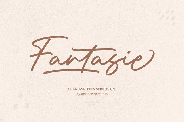 Fantasie Font Aestherica Studio 
