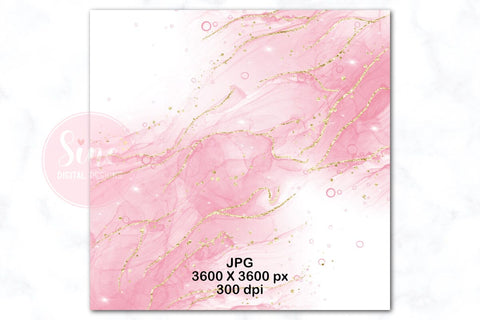 Fantasy Alcohol Ink Glitter Digital Papers Backgrounds Set Digital Pattern SineDigitalDesign 