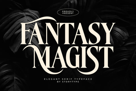FANTASY MAGIST Typeface Font Storytype Studio 