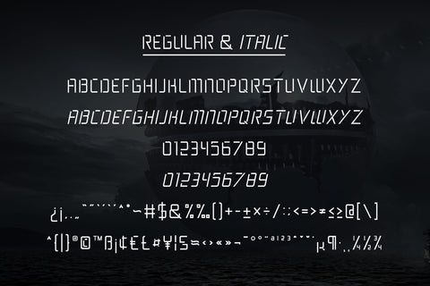 Fanteo Futuristic Typeface Font Balevgraph Studio 